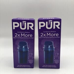 Lot of 2 PUR Replacement Water Filters PPF900Z 2X More For Pitchers & Dispensers